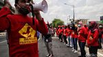 Buruh di Tanjung Priok Juga Gelar Aksi Tolak Omnibus Law