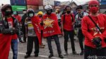 Buruh di Tanjung Priok Juga Gelar Aksi Tolak Omnibus Law