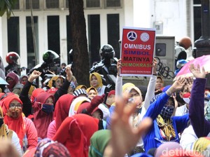 Ini Titik Demo Buruh Tolak UU Cipta Kerja di Kota Bandung
