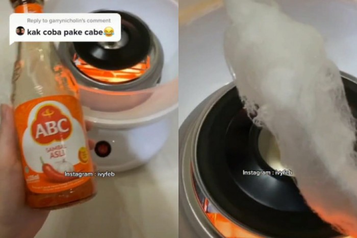 Eksperimen Permen Kapas Pakai Emas hingga Saus Cabe