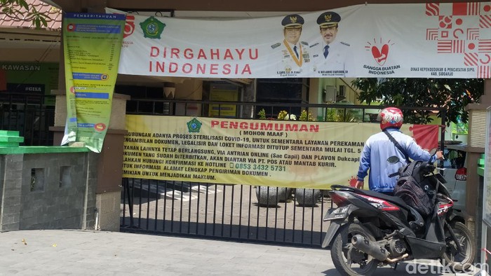Kantor Dispendukcapil Sidoarjo Tutup Sementara