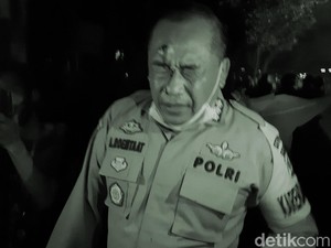Aksi Mahasiswa di Serang Ricuh, Karo Ops Polda Banten Terluka Kena Batu