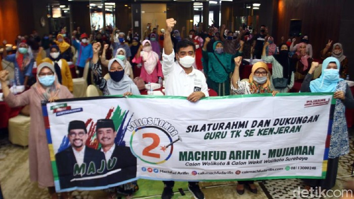 Machfud-Mujiaman Janji Tingkatkan Kesejahteraan Guru TK