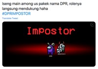 Meme Among Us untuk Protes Omnibus Law