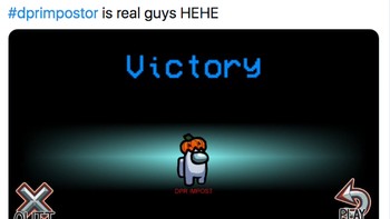 Games Among Us yang dibuat oleh Innersloth menampilkan karakter Impostor sebagai orang yang pura-pura mendukung karakter Crewmate, padahal menikam dari belakang (Twitter)
