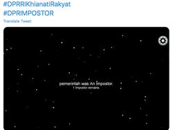 Protes Omnibus Law Pakai Meme Game Among Us