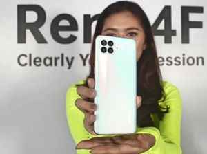 Penampakan Oppo Reno4 F dengan Desain dan Kamera Trendi