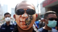 Aksi dilakukan untuk menolak pengesahan Omnibus Law.