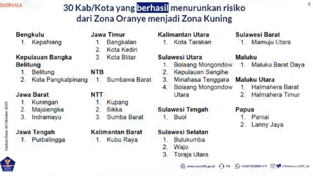 Peta Zona Risiko Corona di Indonesia
