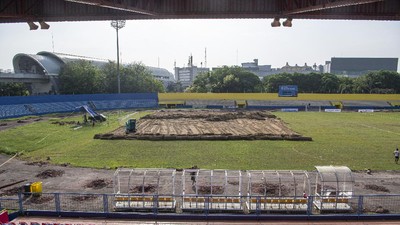 Potret Renovasi Stadion Madya Bumi Sriwijaya Jelang Piala Dunia U-20