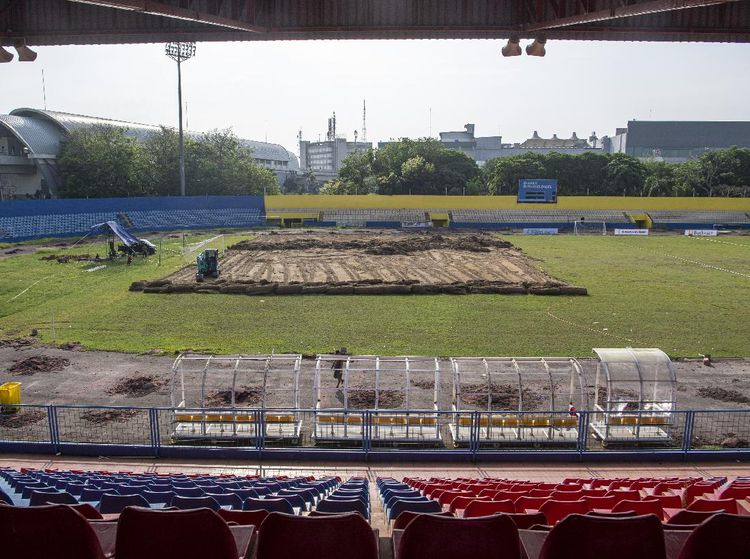 Potret Renovasi Stadion Madya Bumi Sriwijaya Jelang Piala Dunia U-20
