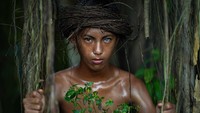 Dalam unggahan foto fi Instagram itu, Korchnoi menyebut mata biru Sawal, Fardan, dan Ditra disebabkan oleh kelainan genetik langka yang disebut Sindrom Waardenburg. (Korchnoi Pasaribu for detikTravel)