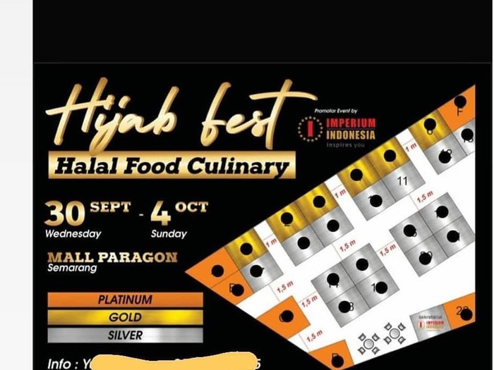 Stand Makanan Daging Babi Hadir di Hijab Fest