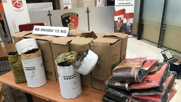 Bareskrim Polri bersama Bea Cukai ungkap dua sindikan perdedaran sabu Internasional.