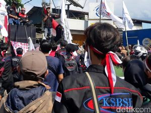Demonstran Sukabumi Bergerak Tolak Omnibus Law, Polisi: Jangan Anarki