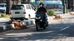 Deretan Pot Bunga di Dago Rusak