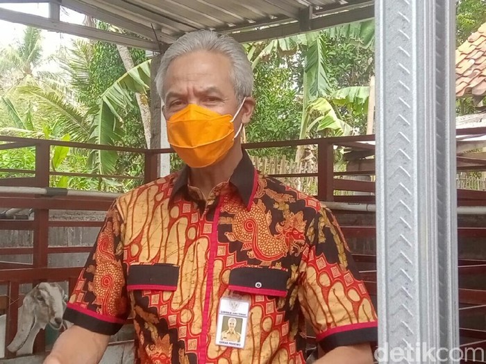 Gubernur Jawa Tengah Ganjar Pranowo di Purworejo, Rabu (7/10/2020).