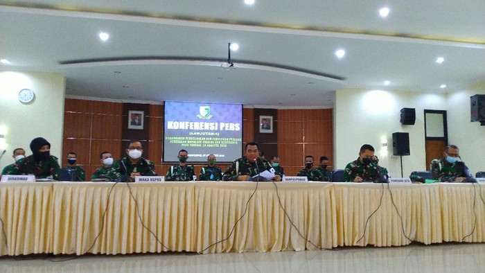 Konpers Update Penyerangan Polsek Ciracas, Rabu (7/10) (Sachril-detikcom)