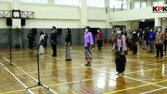 KPK lantik 5 pejabat eselon III (Foto: Tangkapan layar KPK)