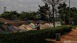 Sunyi Sepi Taman Kalijodo Saat Jakarta PSBB Ketat