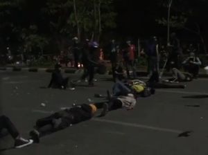 Tolak Omnibus Law, Pedemo di Makassar Tidur di Jalan