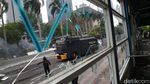 Aksi Anarkis Massa Rusak Halte TransJakarta Bank Indonesia