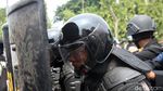 Begini Suasana Aksi Tolak UU Omnibus Law di Harmoni