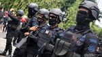 Begini Suasana Aksi Tolak UU Omnibus Law di Harmoni