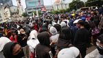 Begini Suasana Aksi Tolak UU Omnibus Law di Harmoni