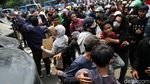 Begini Suasana Aksi Tolak UU Omnibus Law di Harmoni