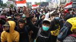Begini Suasana Aksi Tolak UU Omnibus Law di Harmoni