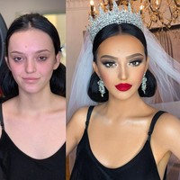 Arber sendiri mengaku sudah tertarik dengan makeup sejak kecil. Gambar-gambar pertama yang aku buat adalah mata, wanita, atau dress. Aku dulu suka mengambil makeup ibuku dan bermain dengan itu ketika aku masih berusia lima tahun jadi aku tahu aku akan menjadi makeup artist sejak awal, ungkapnya dilansir Boredpanda. Foto: Instagram @arber_bytyqi_mua