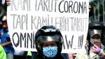 Begerak ke DPR, Buruh Diadang Polisi di Taman Ria Senayan