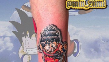 Karakter Son Goku dari Dragon Ball. Foto: Instagram/min_zumi