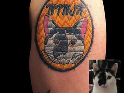 Keren! Seni Tato Seperti Bordiran Jahitan