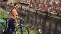 Tumbuh remaja ia pun mencari uang dengan bekerja sebagai Au Pair atau pembantu di sebuah keluarga dan tinggal di sana. Dok. Instagram/georginagio