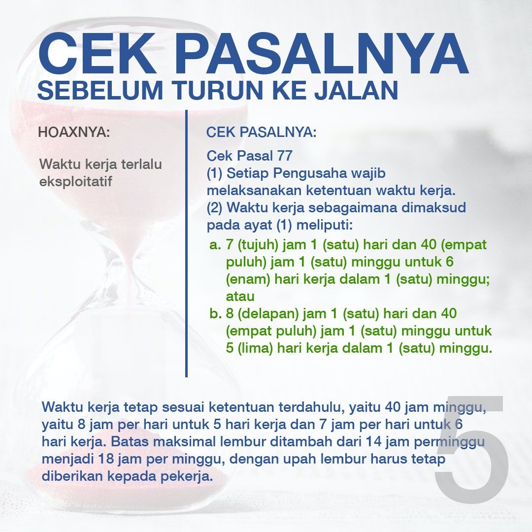 Hoax dan fakta UU Ciptaker 6 (Dok. Istimewa)