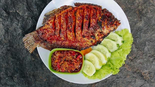 Sweet Spicy Grilled Tilapia Fish