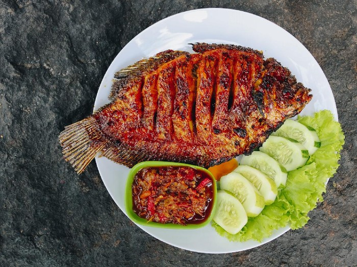 Ikan NIla Bakar Pedas Manis Ikan NIla Bakar Pedas Manis