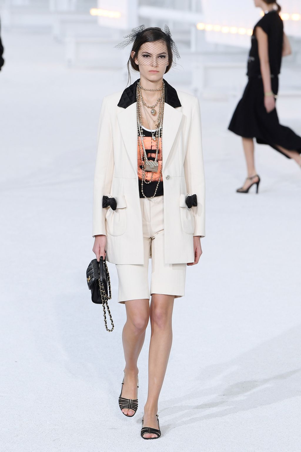 PARIS, FRANCE - OCTOBER 06: A model walks the runway during the Chanel Womenswear Spring/Summer 2021 show as part of Paris Fashion Week on October 06, 2020 in Paris, France. (Photo by Pascal Le Segretain/Getty Images)