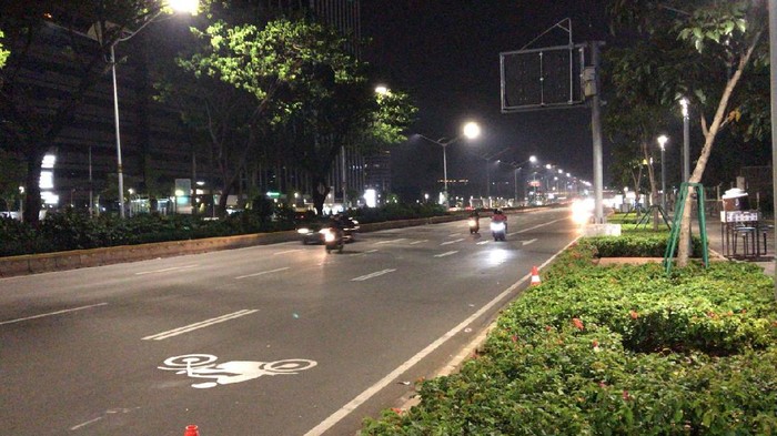 Lalu lintas di Jalan Sudiman di kedua arah sudah normal kembali.