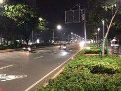 Massa di Sudirman Sudah Bubar, Lalu Lintas ke Arah HI Normal Kembali