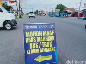 Ruas Jalan Yogya-Solo Klaten Dialihkan Gegara Demo Omnibus Law