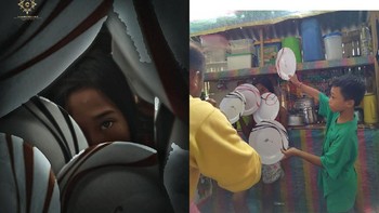Dalam proses pemotretan, Cijan dibantu saudara dan sepupunya. Foto: Cijan Cimagala via Bored Panda