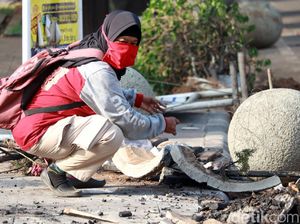 Penampakan Fasilitas Umum Rusak Buntut Demo di Bandung