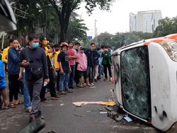 Lagi, 3 Perusak Mobil Dinas Polda Sumsel Saat Demo Omnibus Law Ditangkap