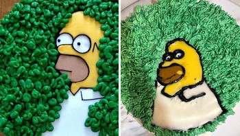 Kue Homer Simpson. Foto: Bored Panda