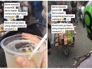 Asyik Makan hingga Kehilangan Botol Minum, Kisah Kulineran Saat Aksi Demo