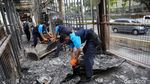 Kondisi Terkini Halte TransJ Tosari Usai Dibakar Massa