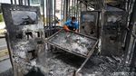 Kondisi Terkini Halte TransJ Tosari Usai Dibakar Massa